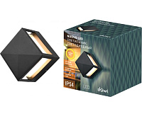 Настенный светодиодный светильник NUOVO 3000К IP54 черный düwi 24376 2