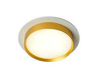 Светильник встраиваемый GX53 DL507 15W белый/золото, круг