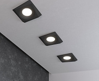 Светильник встраиваемый 119 MR16 черный сн/пр