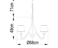 Люстра A1150LM-5CC