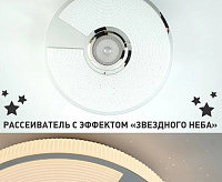 Светильник светодиодный музыкальный  "SONG" RGB 40W R-APP-330-65 WHITE/CHROME/SHINY-220-IP20