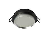 Светильник встраиваемый GX53 DL507 15W черный/серебро, круг