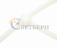 Хомут nylon 120 x 2,5 мм 100 шт  белый  REXANT