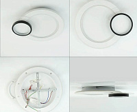 Люстра светодиодная "SUVON" 80W 2R-ON/OFF-500x400x70--WHITE/BLACK/CLEAR-220V-IP20