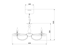 Люстра металл Bogate's - 421/6 сн/пр