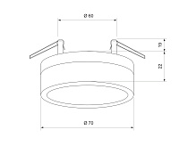 Светильник встраиваемый 2205 MR16 матовый сн/пр
