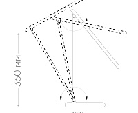 Настольная лампа DE1725 белый