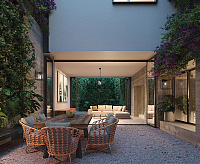 Светильник садово-парковый  60W 230V E27 IP44 черный, на стену вниз PL701