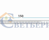 Хомут nylon 150 x 2,5 мм 100 шт чёрный  REXANT