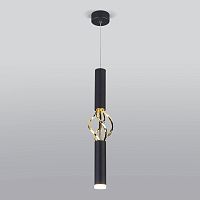 Подвесной LED светильник 50191/1 черный/золото сн/пр