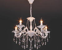 Люстра 10108/5 белый/прозрачный хрусталь