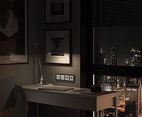 Веркель Рамка на 4 поста (графит Acrylic) W0042704