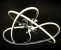 Люстра светодиодная "LIANA MONO" 70W R-490-CHROME/OPAL-220V-IP20/4000K