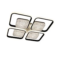 Люстра светодиодная "POLLO double" 140W 4S-APP-525x525x70-BLACK/WHITE/WHITE-220-IP20