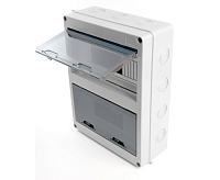 Бокс навесной 24 модулей IP65, прозрачная дверца, Stekker