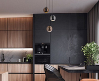 Подвесной LED светильник 50258/3 дымчатый/бежевый/шоколад