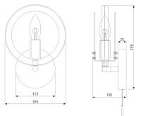 Бра 70121/1 черный