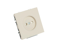 Эмили Розетка 1-местная б/з с защитной шторкой, кашемир, RST16-5109-08