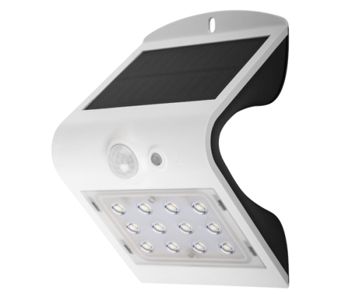 Настенный светильник солнечный Фаzа SLR-W03-wh. белый (датчик движения)