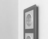 Веркель Рамка на 2 пост (графит Acrylic) W0022704