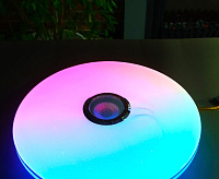 Светильник светодиодный "MUSIC" RGB 60W R-APP-390-WHITE/CHROME-220-IP20