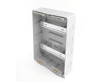 Бокс навесной 24 модулей IP65, прозрачная дверца, Stekker