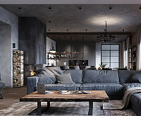 Катрин Выключатель 1-кл с подсветкой черный GLS10-7101-05