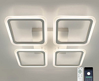 Люстра светодиодная "SONNE" 120W 4S-APP-550x550x70-WHITE/WHITE-220-IP20