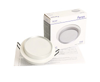 Светильник встраиваемый GX53 DL507 15W белый/серебро, круг