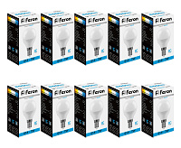 Лампа светодиодная  7W E14 6400K LB-95 шар (Feron)