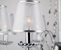 Люстра металл 10069/8 хром/прозрачный хрусталь сн/пр