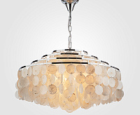 Люстра металл 3535/6 хром/перламутр