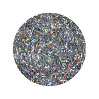 Bioplast Глиттер люрекс серебро голографический SМ49