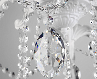 Люстра 10108/5 белый/прозрачный хрусталь