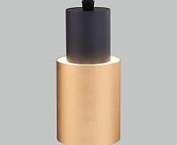 Подвесной LED светильник 50204/1 черный/матовое золото