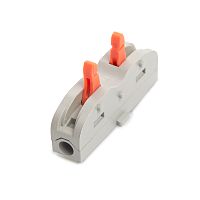 Клемма монтажная для фазных проводников, 2 контактные группы, (LD222-421)