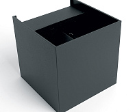 Настенный светодиодный светильник 2*3W 450Lm 3000K черный IP54 DH012