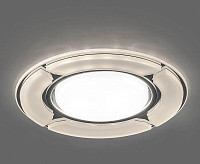 Светильник с подстветкой GX53 CD4039 15W 4000К белый матовый  хром сн/пр