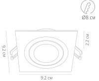 Светильник встраиваемый A2168PL-1BK