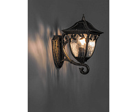 Светильник садово-парковый  60W 230V E27 IP44 черное золото PL4071