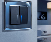 Веркель Рамка на 1 пост Diamant (черный) WL08-Frame-01