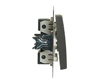 Катрин Выключатель 2-кл графит GLS10-7104-06