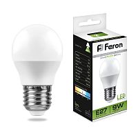 Лампа светодиодная  9W E27 4000K LB-550 шар (Feron)