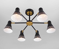 Люстра 70100/6 черный сн/пр