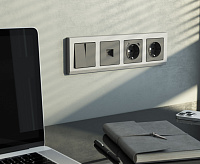 Веркель Розетка Ethernet RJ-45 (графит матовый) W1181064