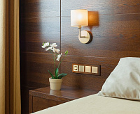 Веркель Рамка на 4 поста (коричневый алюминий) WL11-Frame-04