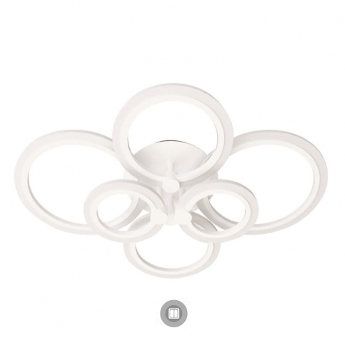 Люстра светодиодная "EUROPA" 132W 6R-APP-790/560/115 White/White-220-IP20