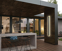 Настенный светодиодный светильник 15W, 750Lm, 4000K, черный DH2001