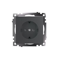 Катрин Розетка 1-ая с/з графит GLS16-7110-06