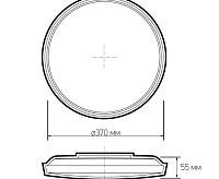 Накладной светильник PPB OPAL 48W 4000K BL IP20 черный JAZZway
